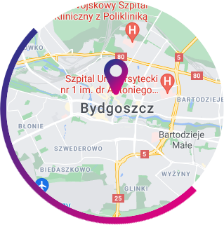 Bydgoszcz - mapa