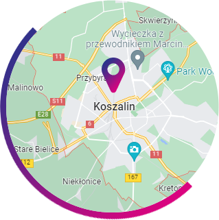 Koszalin - mapa