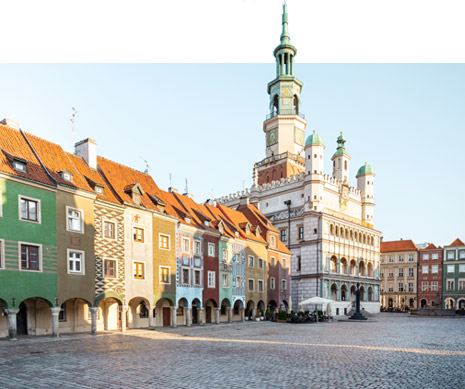 Widok na rynek w Poznaniu