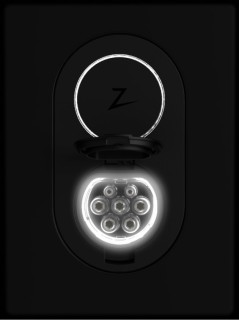 Podświetlane gniazdo ładowania w ZAPTEC Go