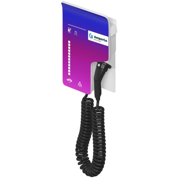 AmperGo EVA Wallbox 1M AC 22 kW/3F, gniazdo Type2, RCD typ B, MCB 3P B32A, licznik MID ModBUS, OCPP 1.6, RFID