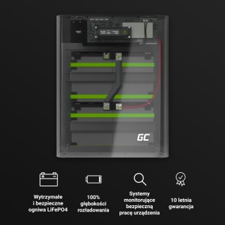 Green Cell GC PowerNest Magazyn Energii / Akumulator LiFePO4 / 5 kWh 48 V
